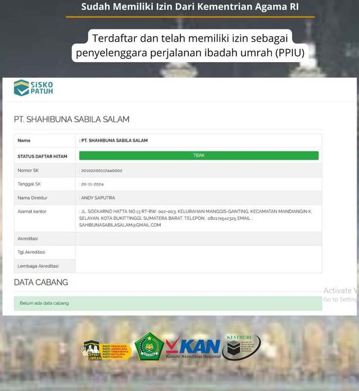 PPIU SalamTravel PT Shahibuna Sabila Salam